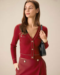 Women Knitted Viscose Cardigan Tops - RIHOAS