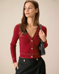 Women Knitted Viscose Cardigan Tops - RIHOAS