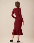Women Knitted Viscose Sweater Dress Dresses - RIHOAS