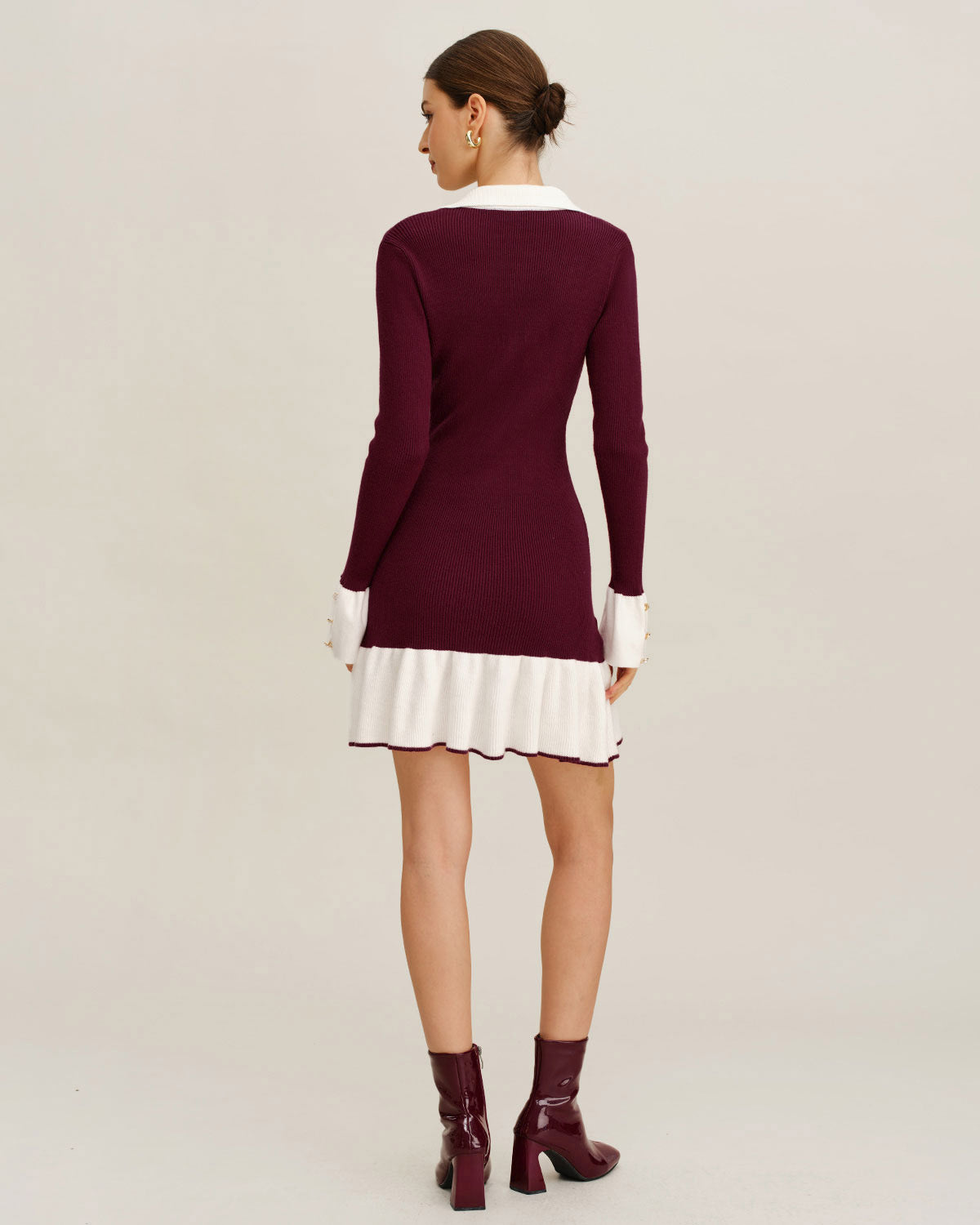 Women Knitted Viscose Sweater Dresses Dresses - RIHOAS