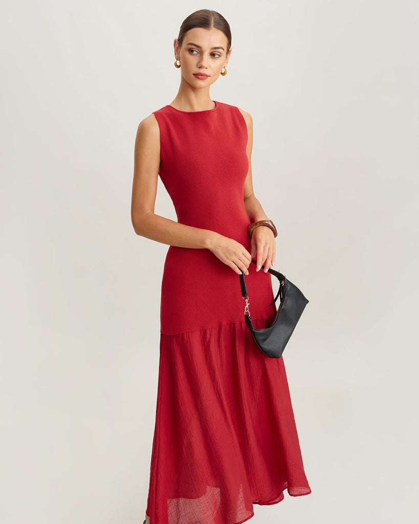 Women Knitted Viscose Sweater Dresses Dresses - RIHOAS