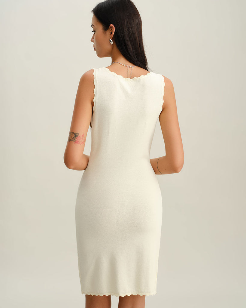 Women Knitted Viscose Sweater Dresses Dresses - RIHOAS