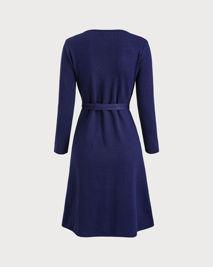 Women Knitted Viscose Sweater Dresses Dresses - RIHOAS