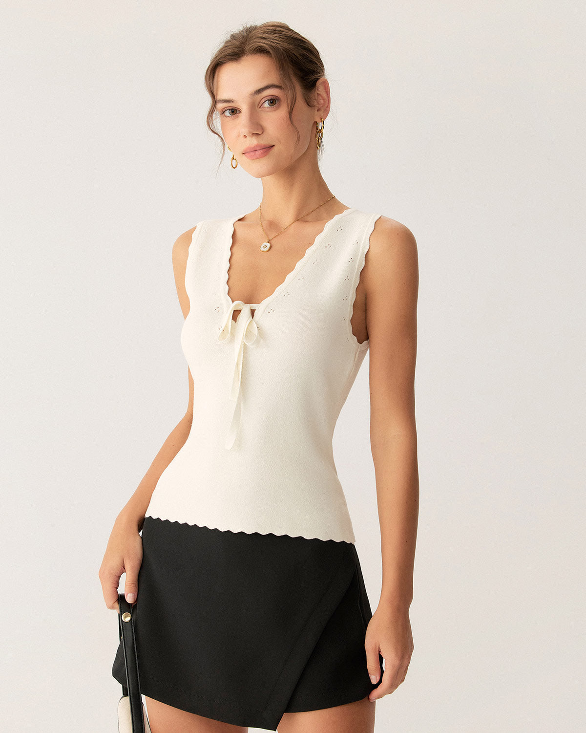 V Neck & Deep V Neck Top for Women - Long Sleeve, Knit Top