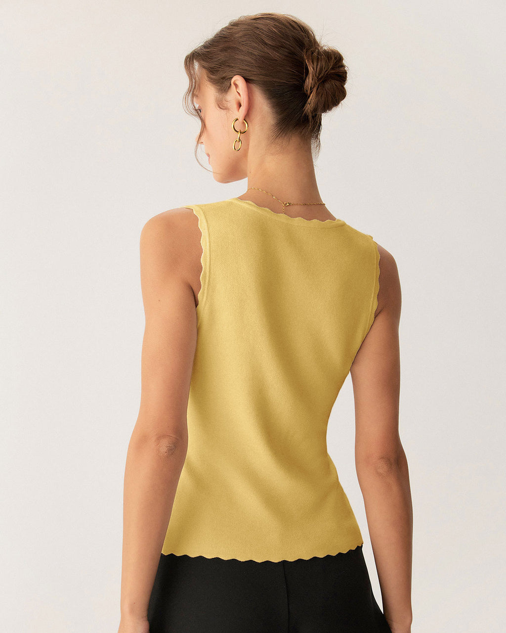 Women Knitted Viscose Tank Tops Tops - RIHOAS