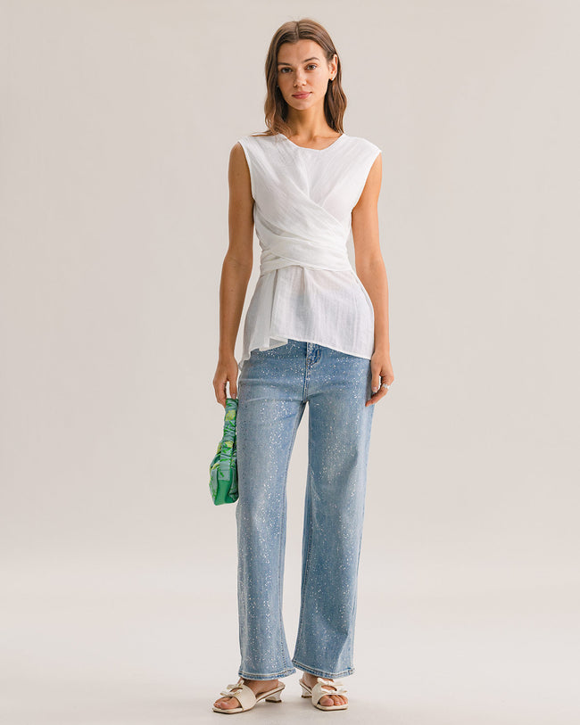 Women Knitted Viscose Tank Tops Tops - RIHOAS