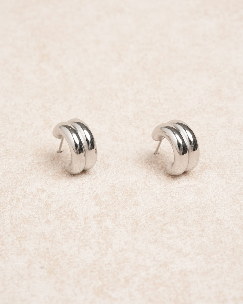 Women Metal Earrings Silver Earrings - RIHOAS