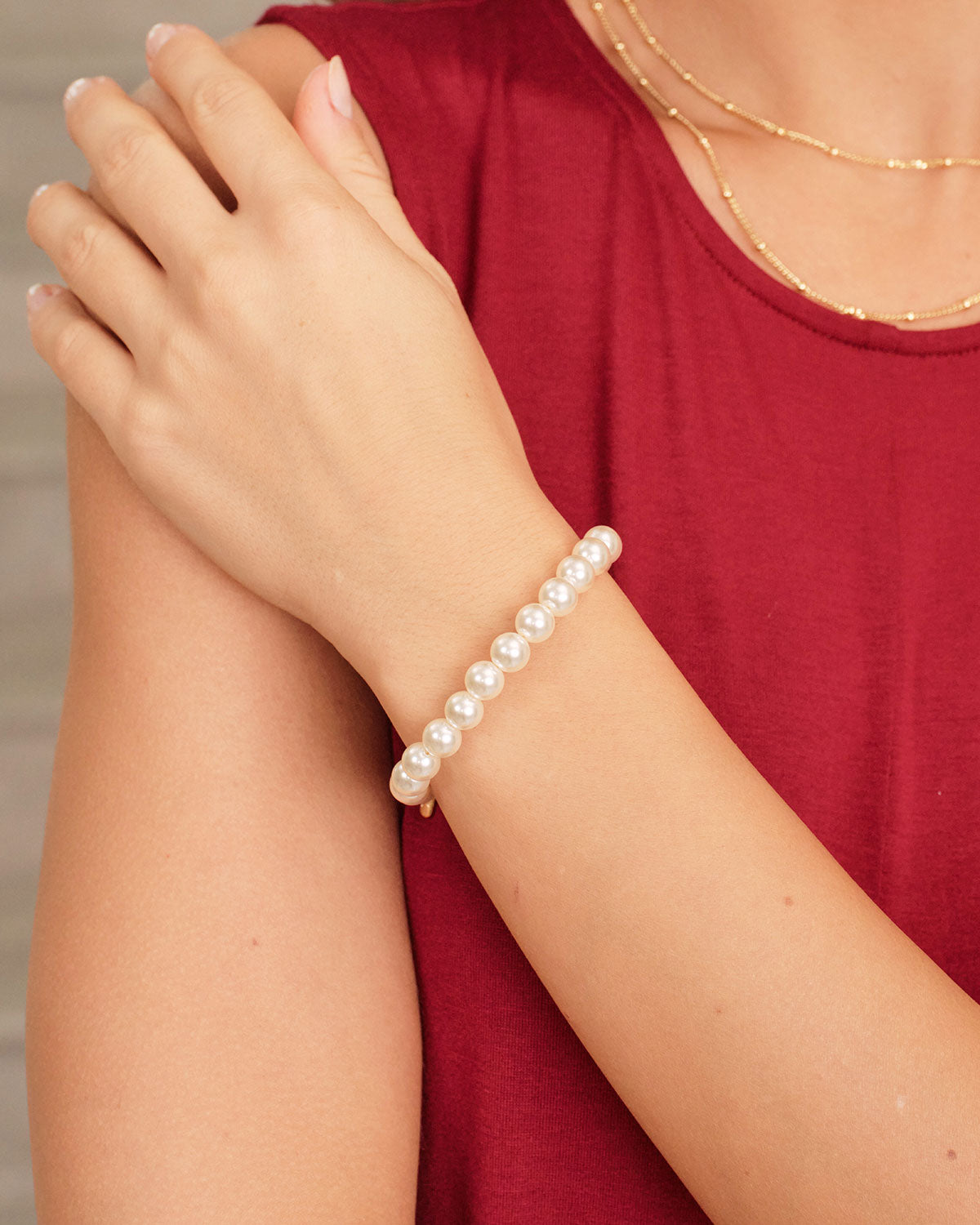 Women Pearl Bracelets White Bracelets - RIHOAS