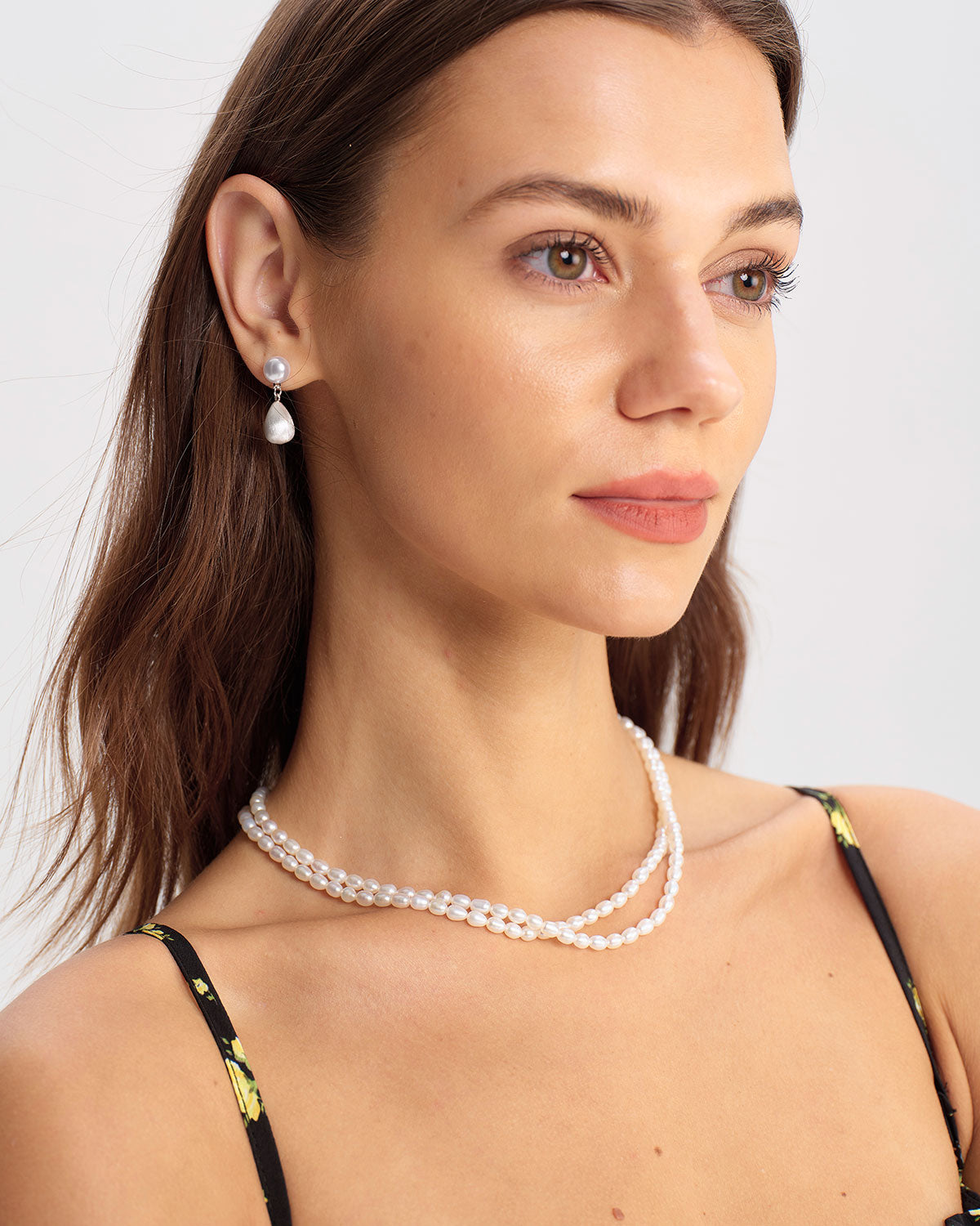 Women Pearl Metal Earrings Earrings - RIHOAS