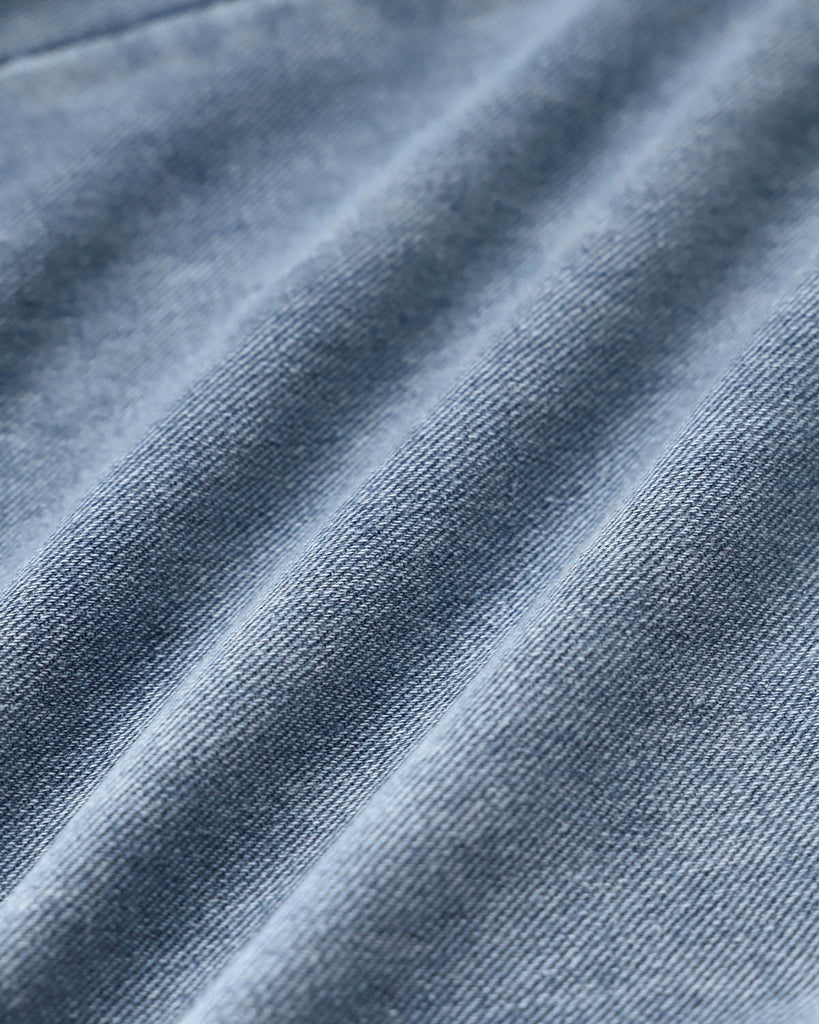 Blue Button Flared Jeans - RIHOAS
