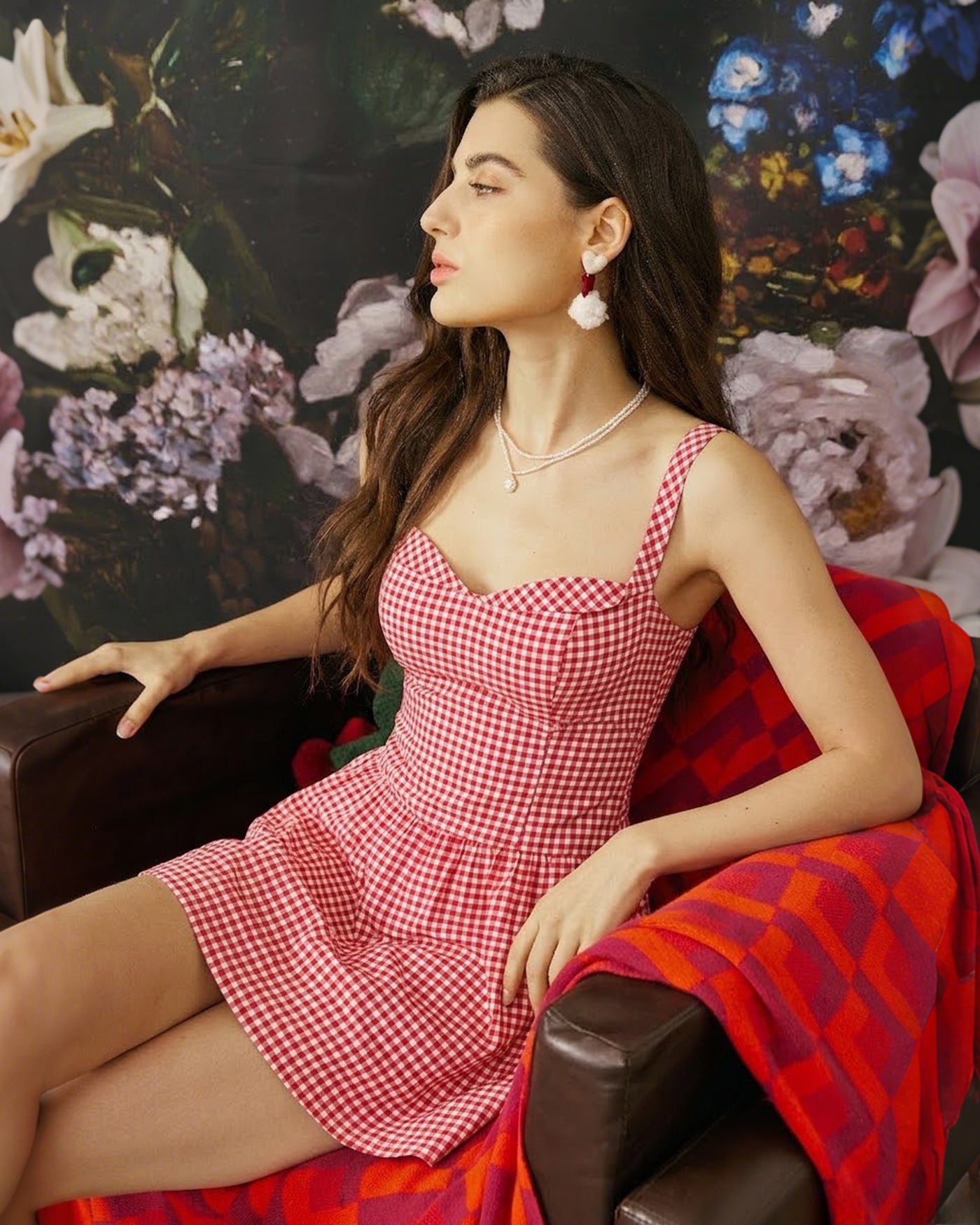 Red Plaid Sweetheart Neck Slip Mini Dress& Reviews - Red - Dresses | RIHOAS Red Plaid Sweetheart Neck Slip Mini Dress& Reviews - Red - Dresses | RIHOAS