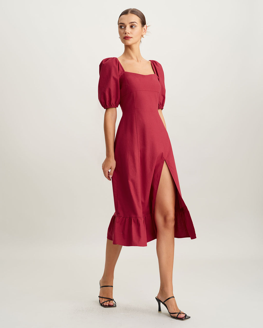 Women Woven Cotton linen blended Dresses Dresses - RIHOAS