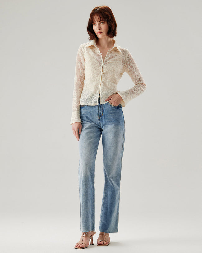 Women Woven Cotton Shirts Tops - RIHOAS