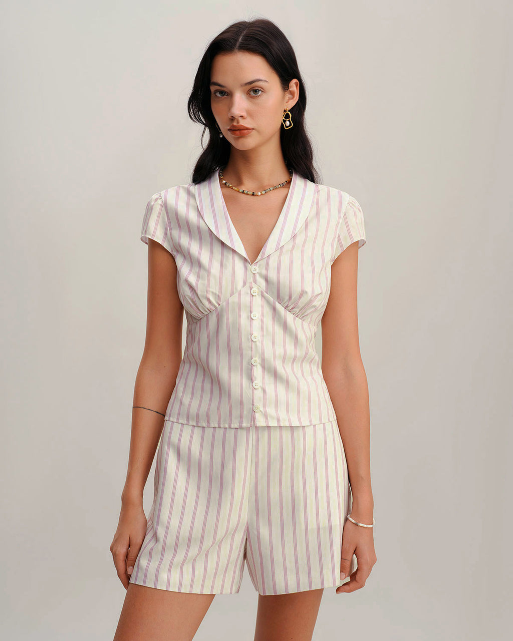 Women Woven Polyester Blouses Tops - RIHOAS