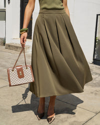 Women Woven Polyester cotton blended Skirts Bottoms - RIHOAS