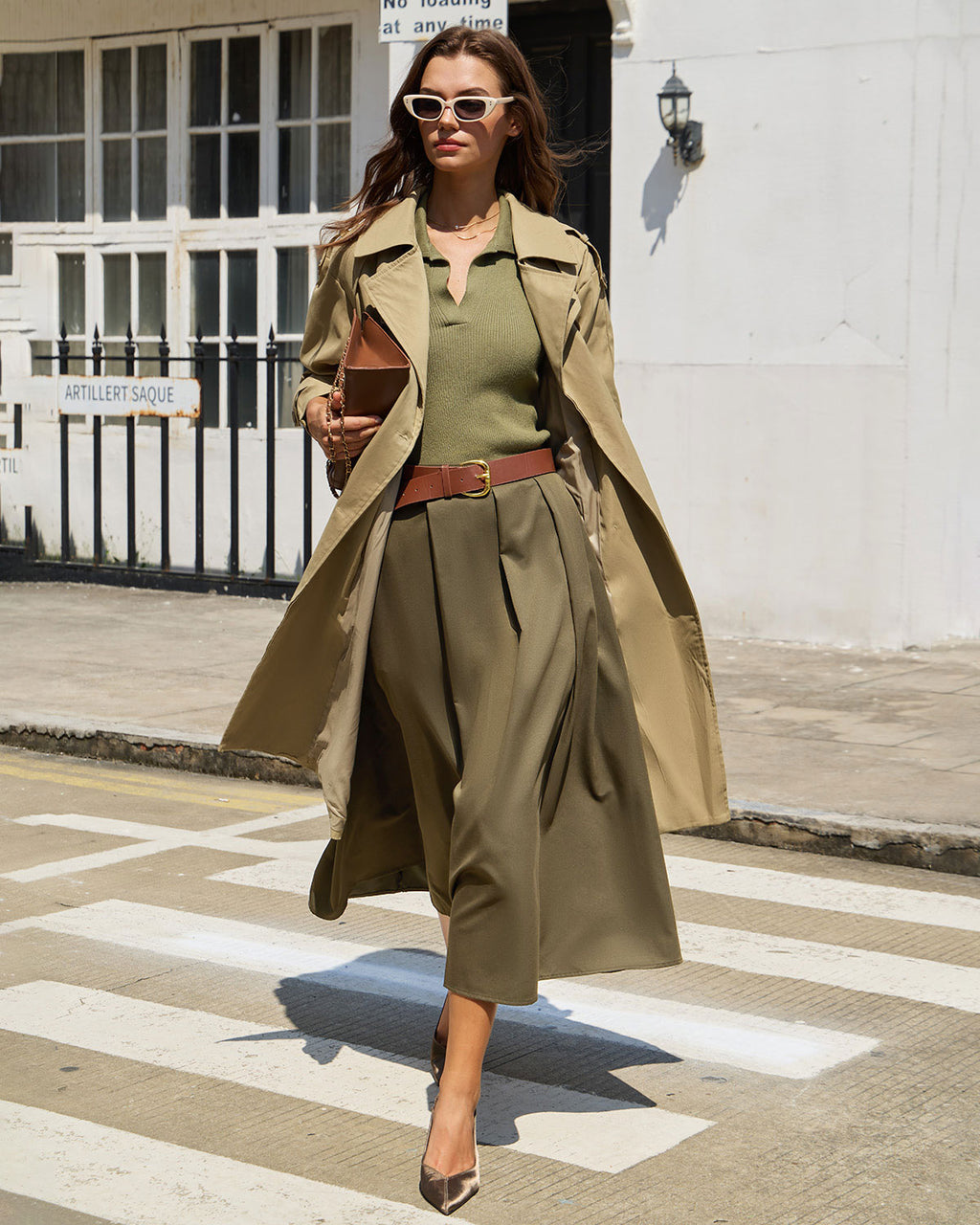 Women Woven Polyester cotton blended Skirts Bottoms - RIHOAS