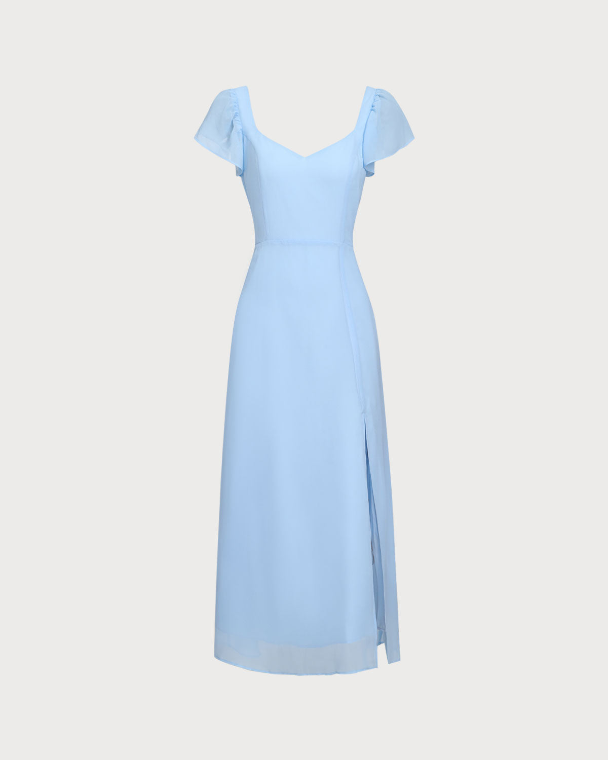 Women Woven Polyester Dresses Blue Dresses - RIHOAS