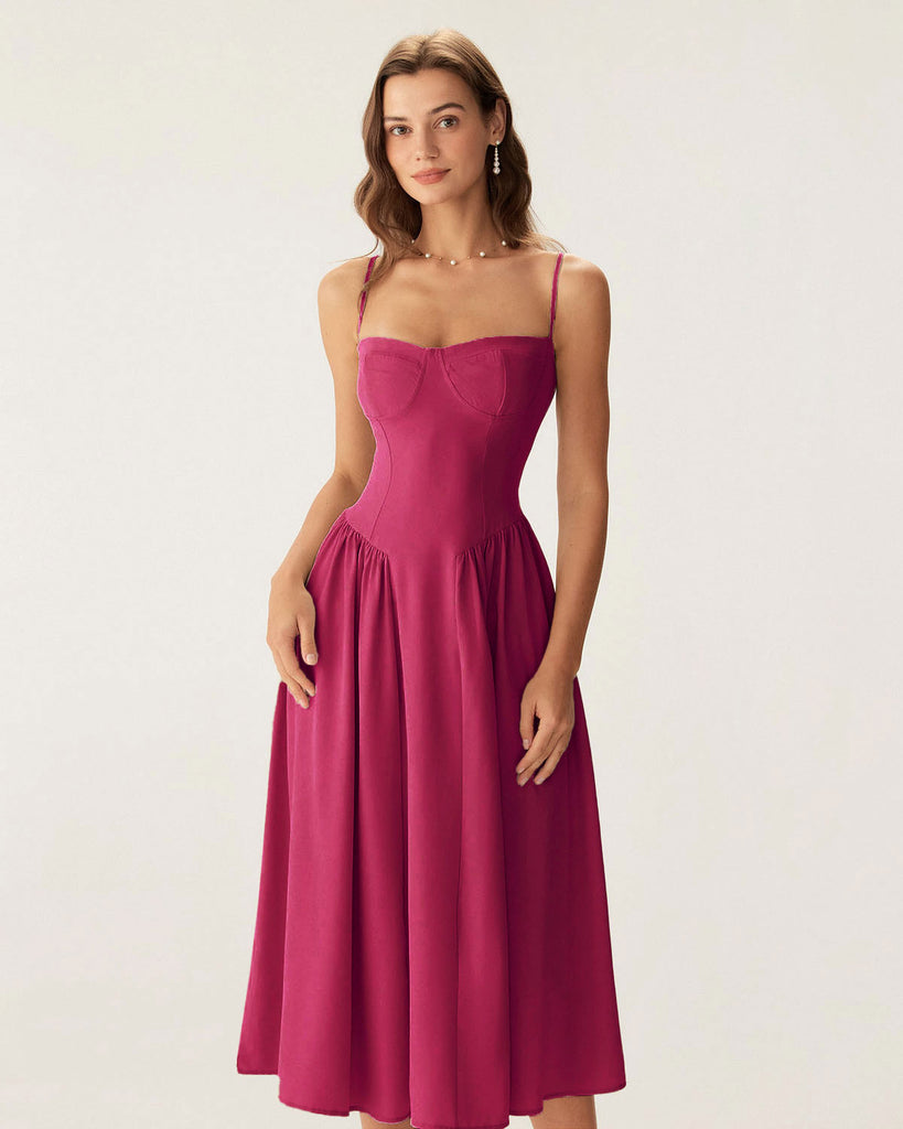 Women Woven Polyester Dresses Dresses - RIHOAS