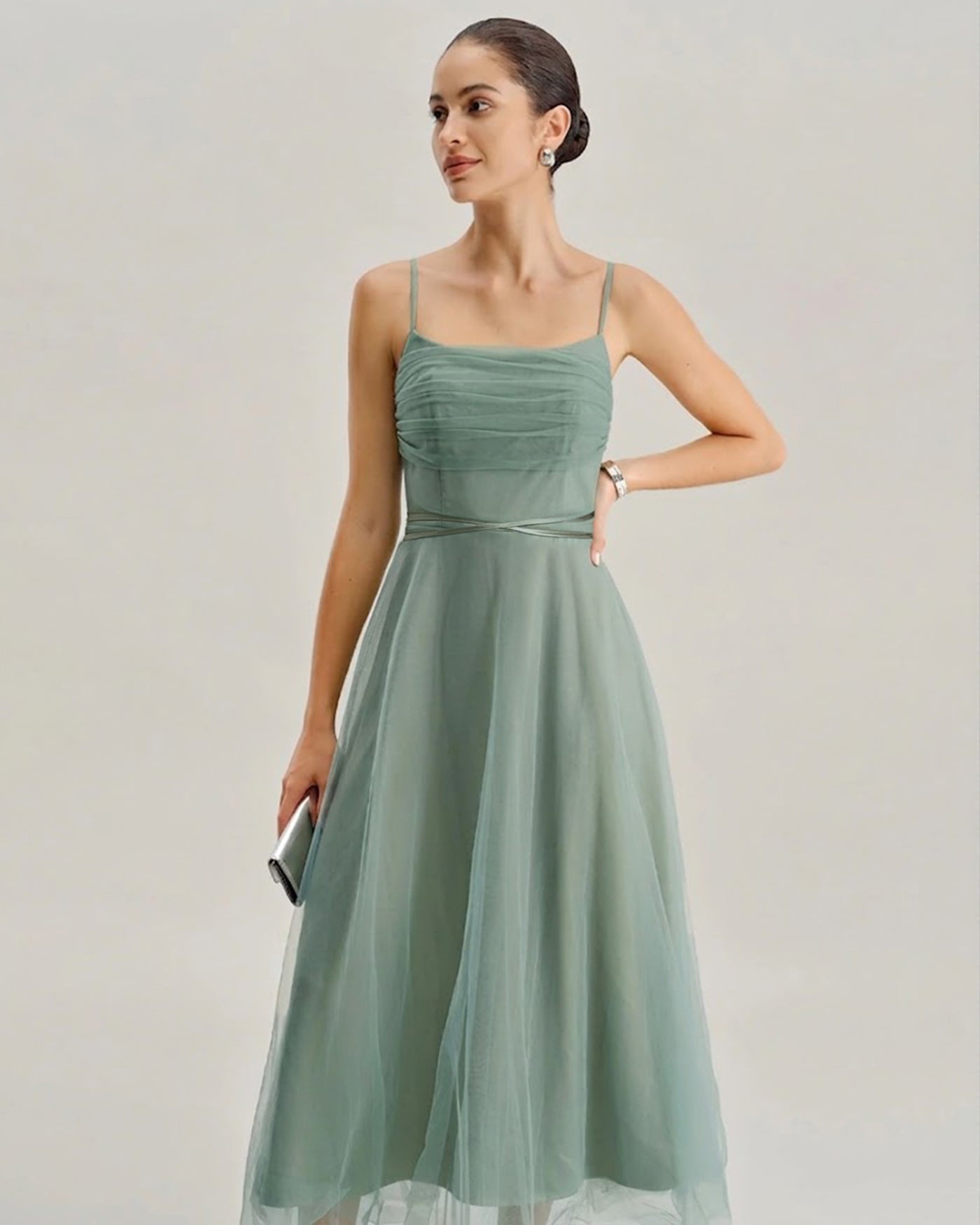 knee length dresses for ladies PASDUCHAS Florence Caramel Satin Slip Bridesmaid Formal Midi Dress