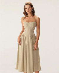 Women Woven Polyester Dresses Dresses - RIHOAS