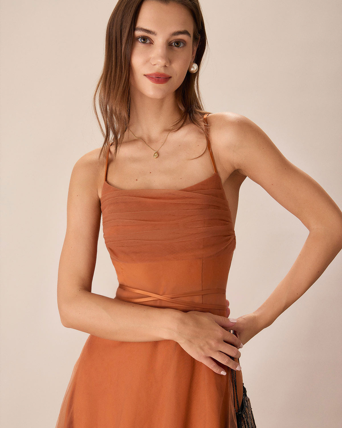 Caramel Mesh Flowy Slip Midi Dress & Reviews - Caramel - Dresses | RIHOAS Caramel Mesh Flowy Slip Midi Dress & Reviews - Caramel - Dresses | RIHOAS