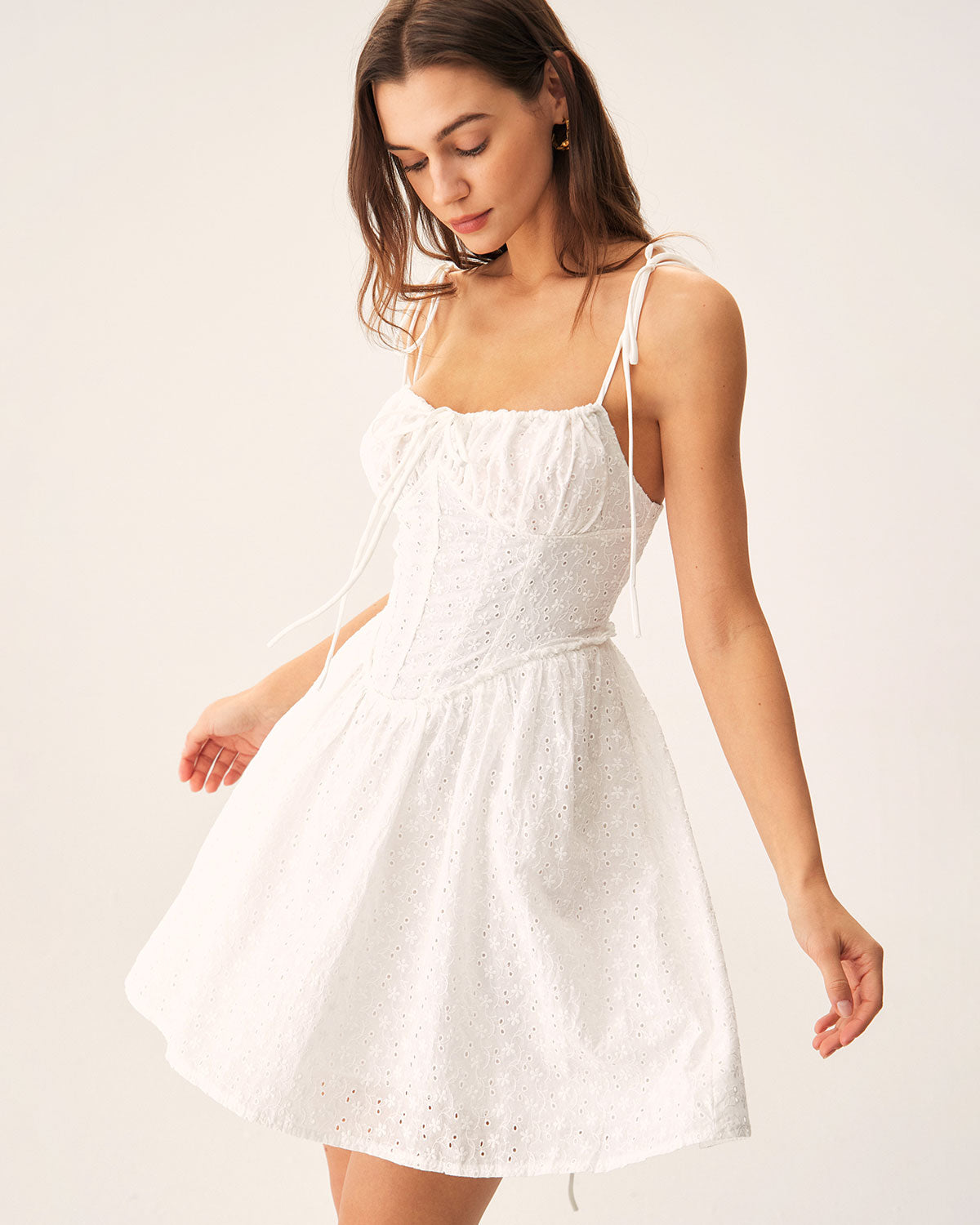 Ruched Corset Slip Mini Dress