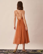 Women Woven Polyester Dresses Dresses - RIHOAS