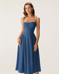 Women Woven Polyester Dresses Dresses - RIHOAS