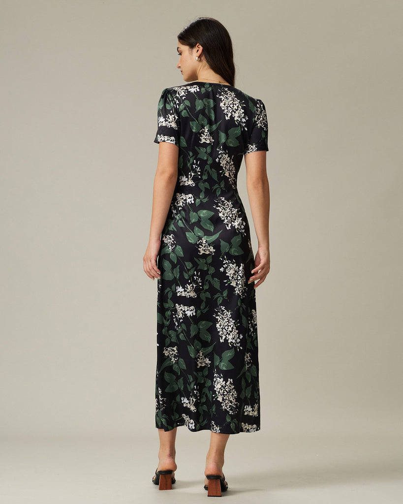 Women Woven Polyester Midi Dresses Dresses - RIHOAS