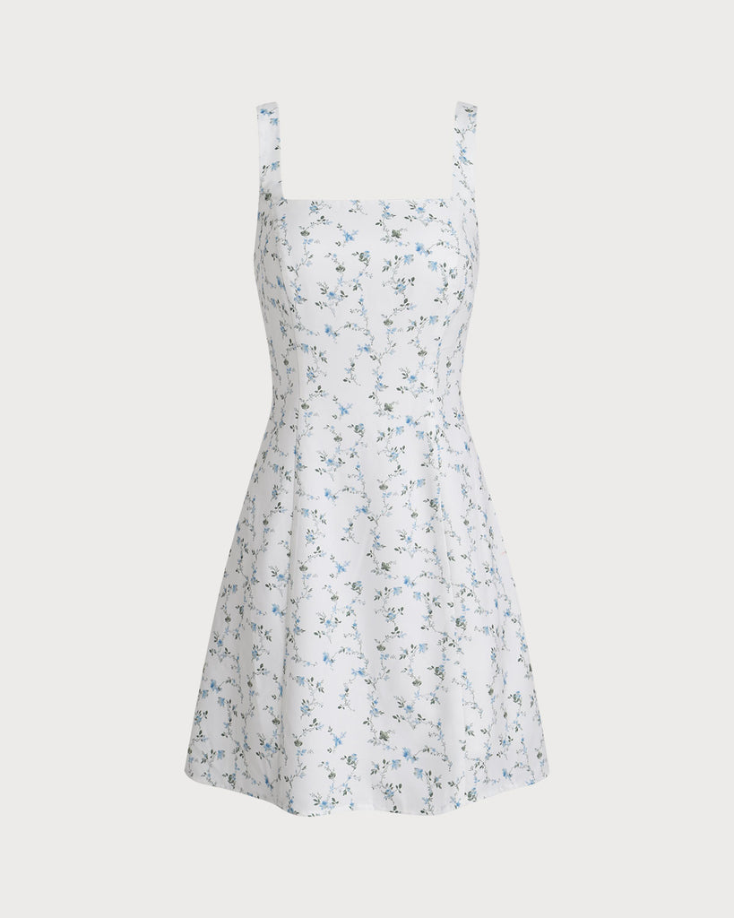 Women Woven Polyester Mini Dresses White Dresses - RIHOAS