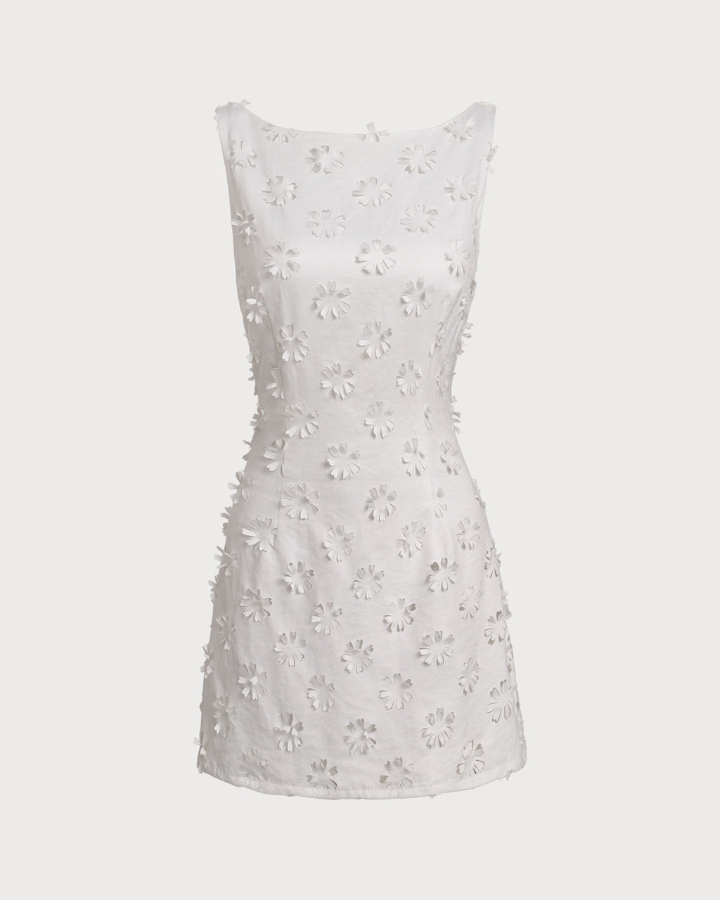 Women Woven Polyester Mini Dresses White Dresses - RIHOAS