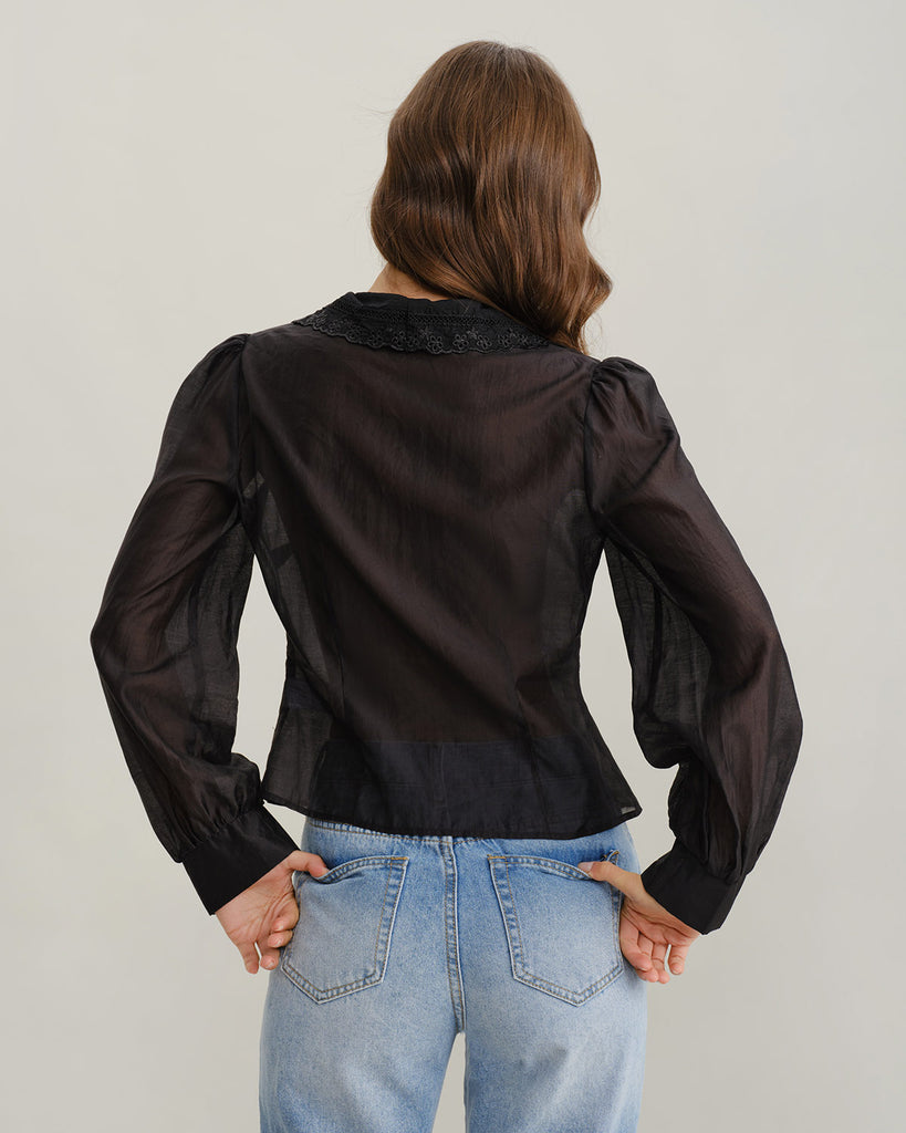 Women Woven TENCEl Lyocell Shirts Tops - RIHOAS