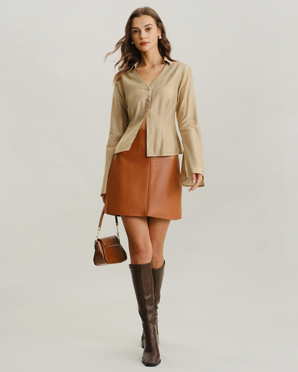 Women Woven TENCEl Lyocell Shirts Tops - RIHOAS