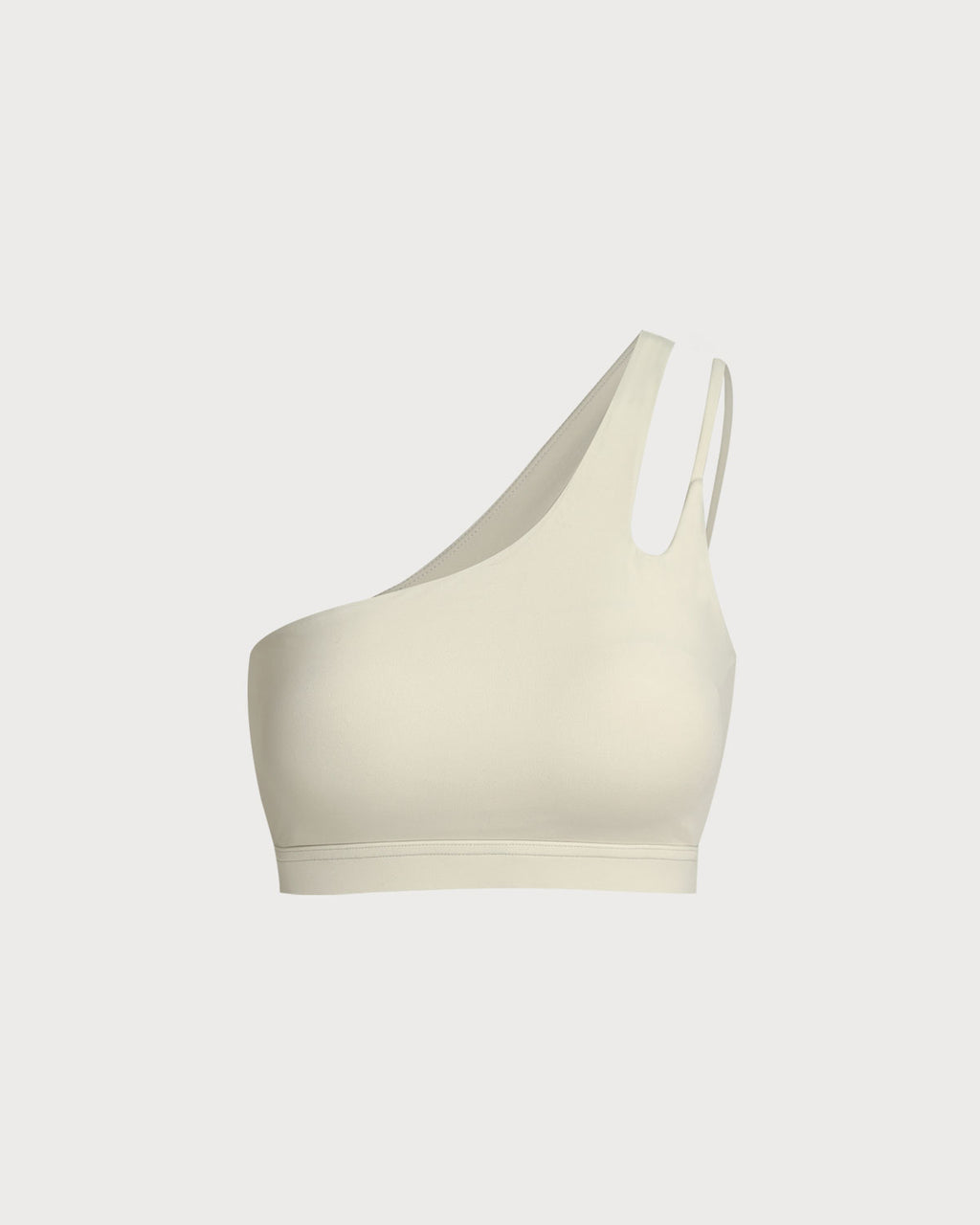 Women'S Knitted Nylon One Shoulder Yoga Vest Apricot Yoga Tops - RIHOAS