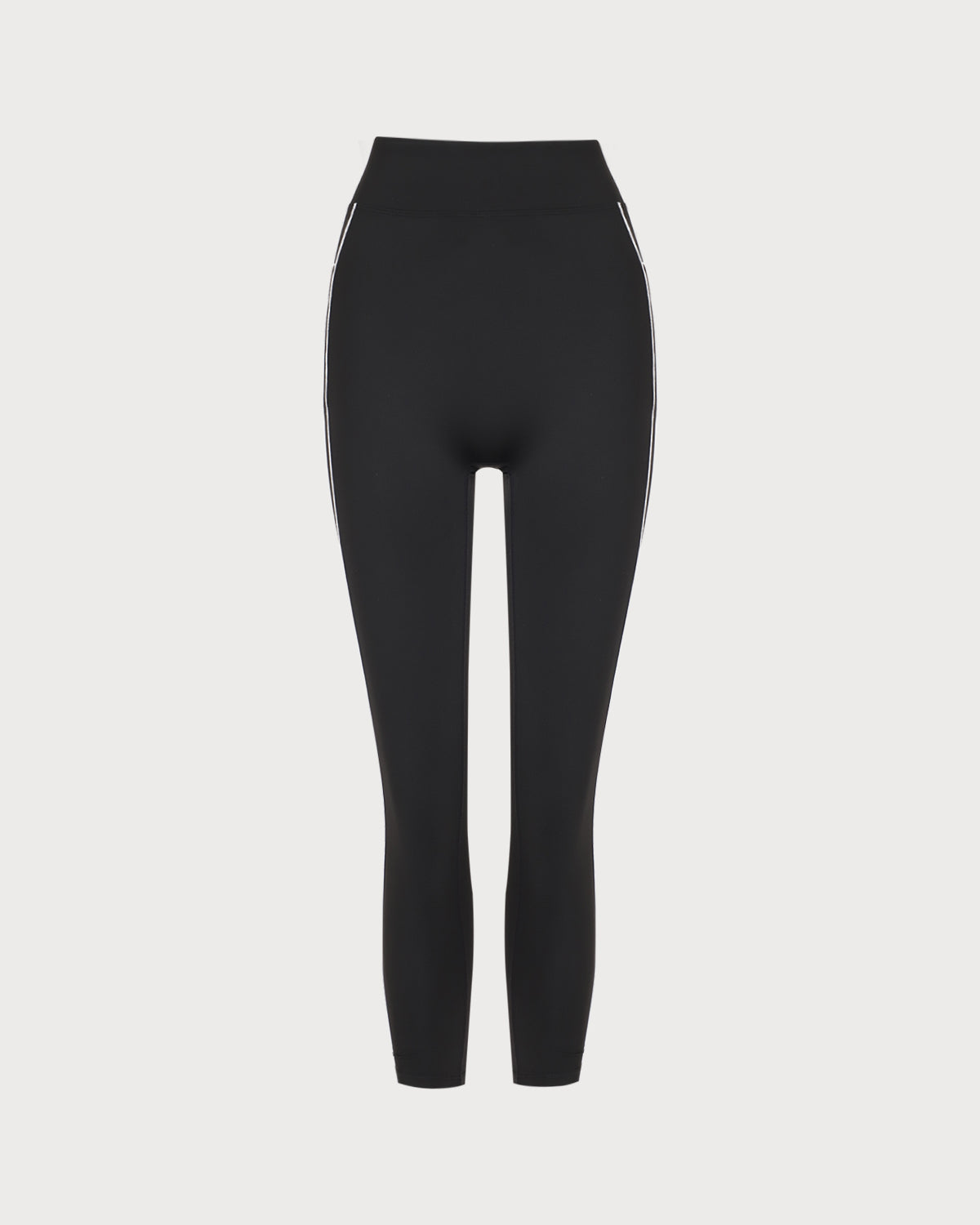 Women'S Knitted Nylon Yoga Leggings Black Yoga Bottoms - RIHOAS