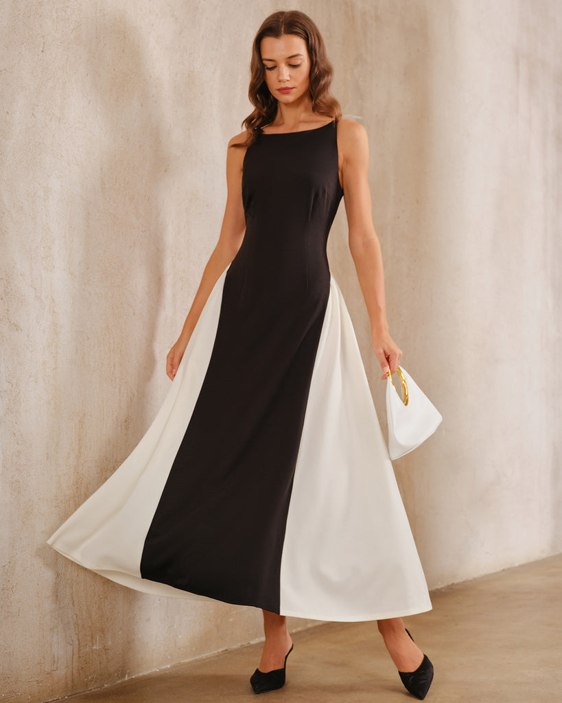 Women'S Knitted Polyester Maxi Dress Dresses - RIHOAS