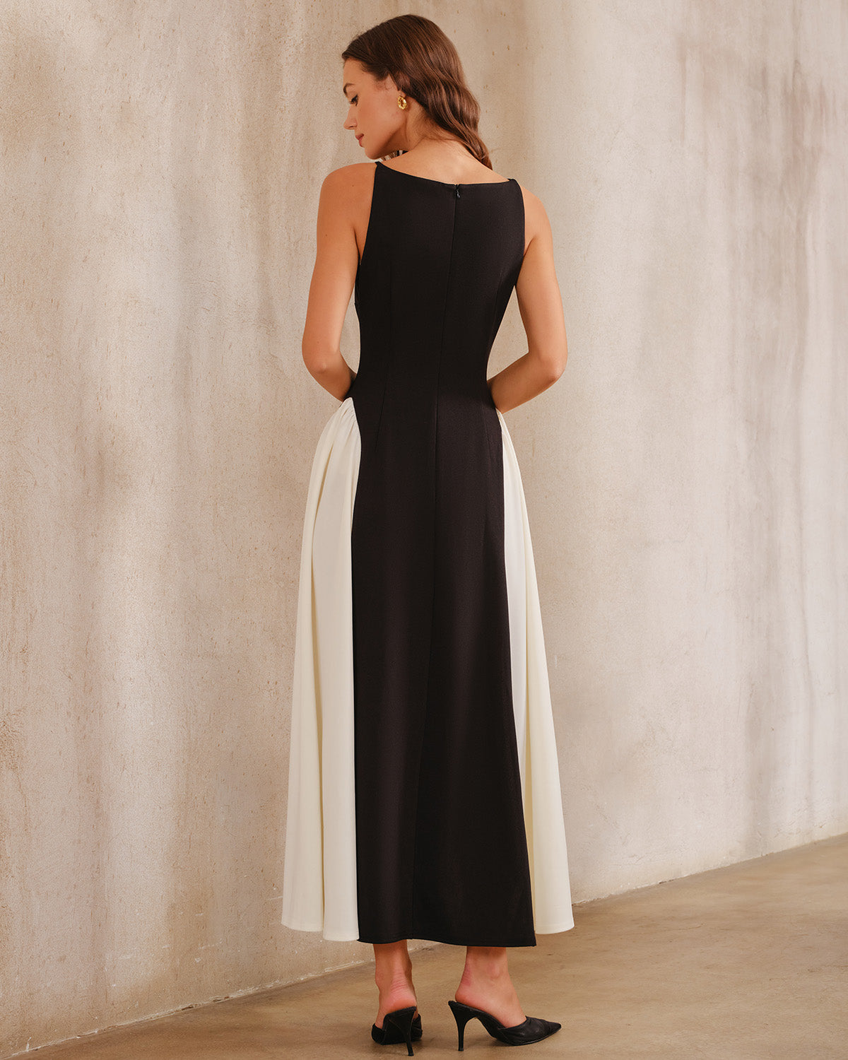 Women'S Knitted Polyester Maxi Dress Dresses - RIHOAS