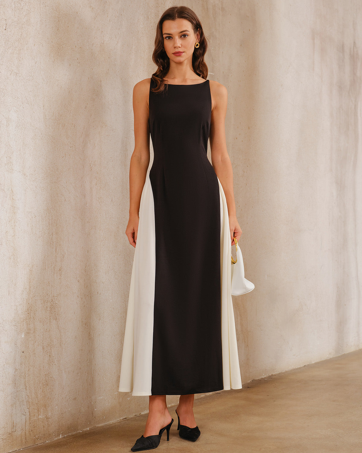 Women'S Knitted Polyester Maxi Dress Dresses - RIHOAS