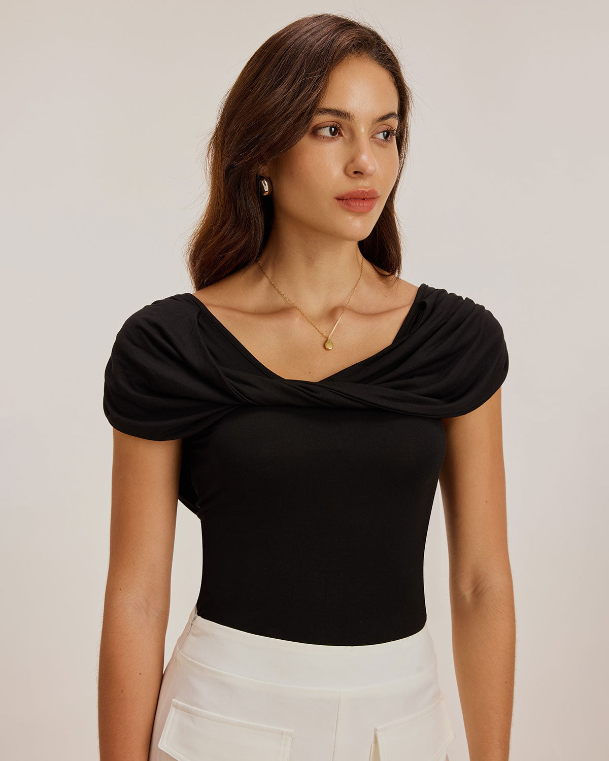 Women'S Knitted Viscose Tees Tops - RIHOAS