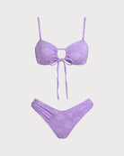 Women'S Polyester Knitted Bikini Set Bikinis - RIHOAS
