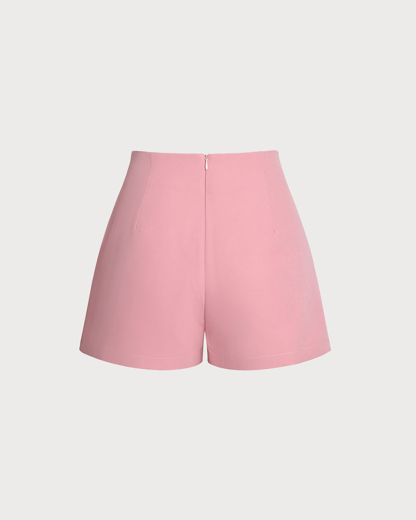Pink Irregular Skorts - RIHOAS