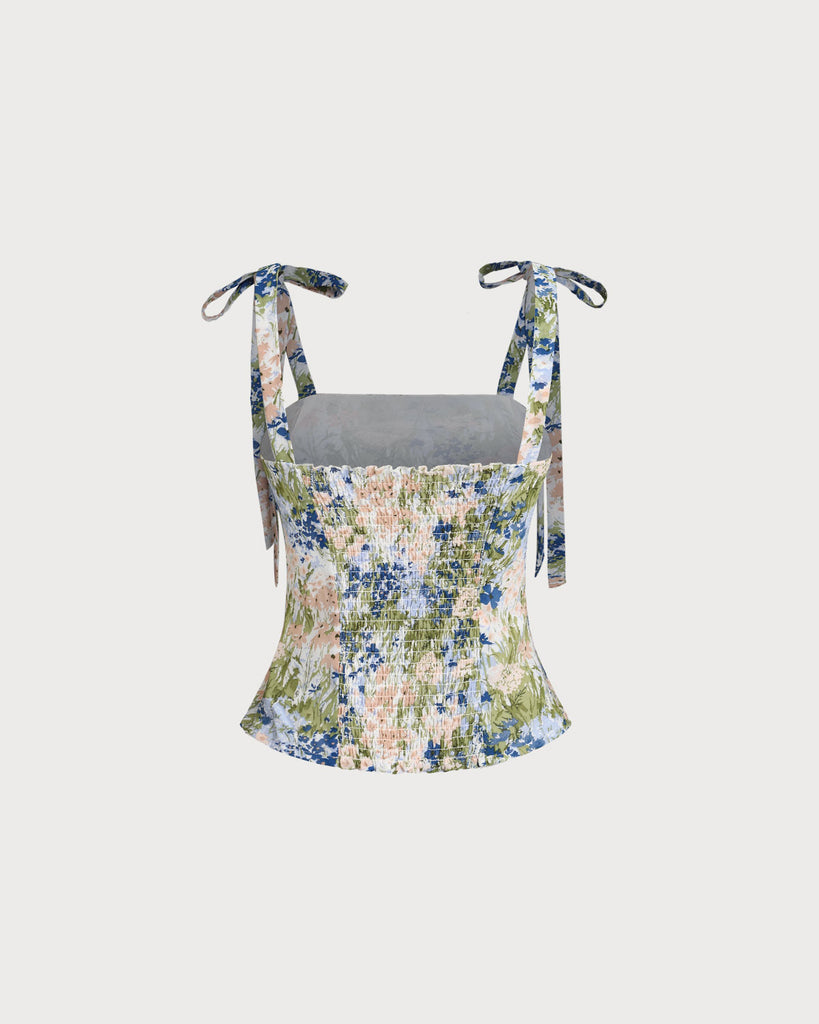 Green Floral Bohemian Camis - RIHOAS