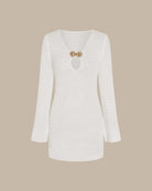 White Knit Cover-up 04