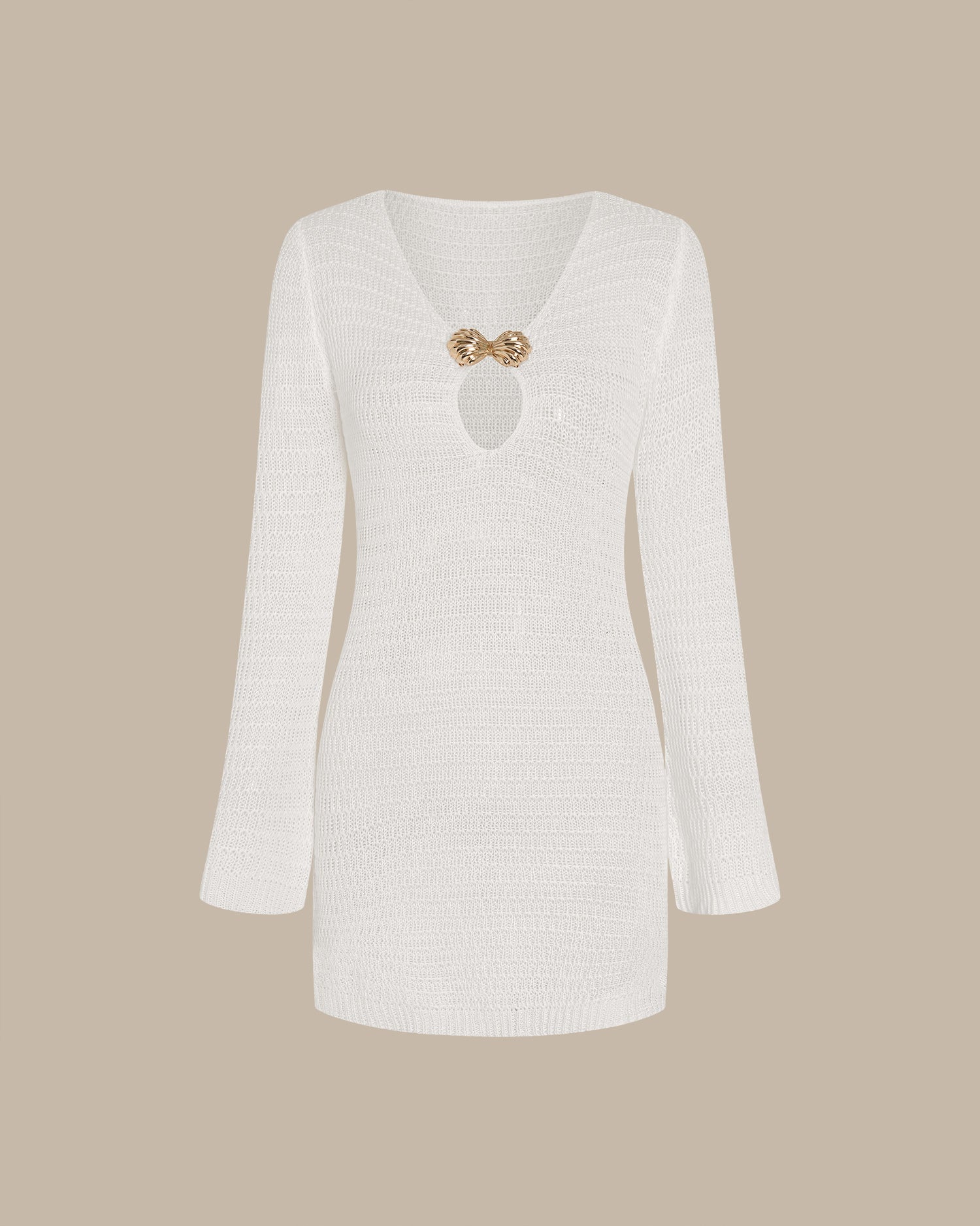 White Knit Cover-up 04