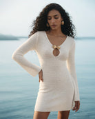 White Knit Cover-up 01