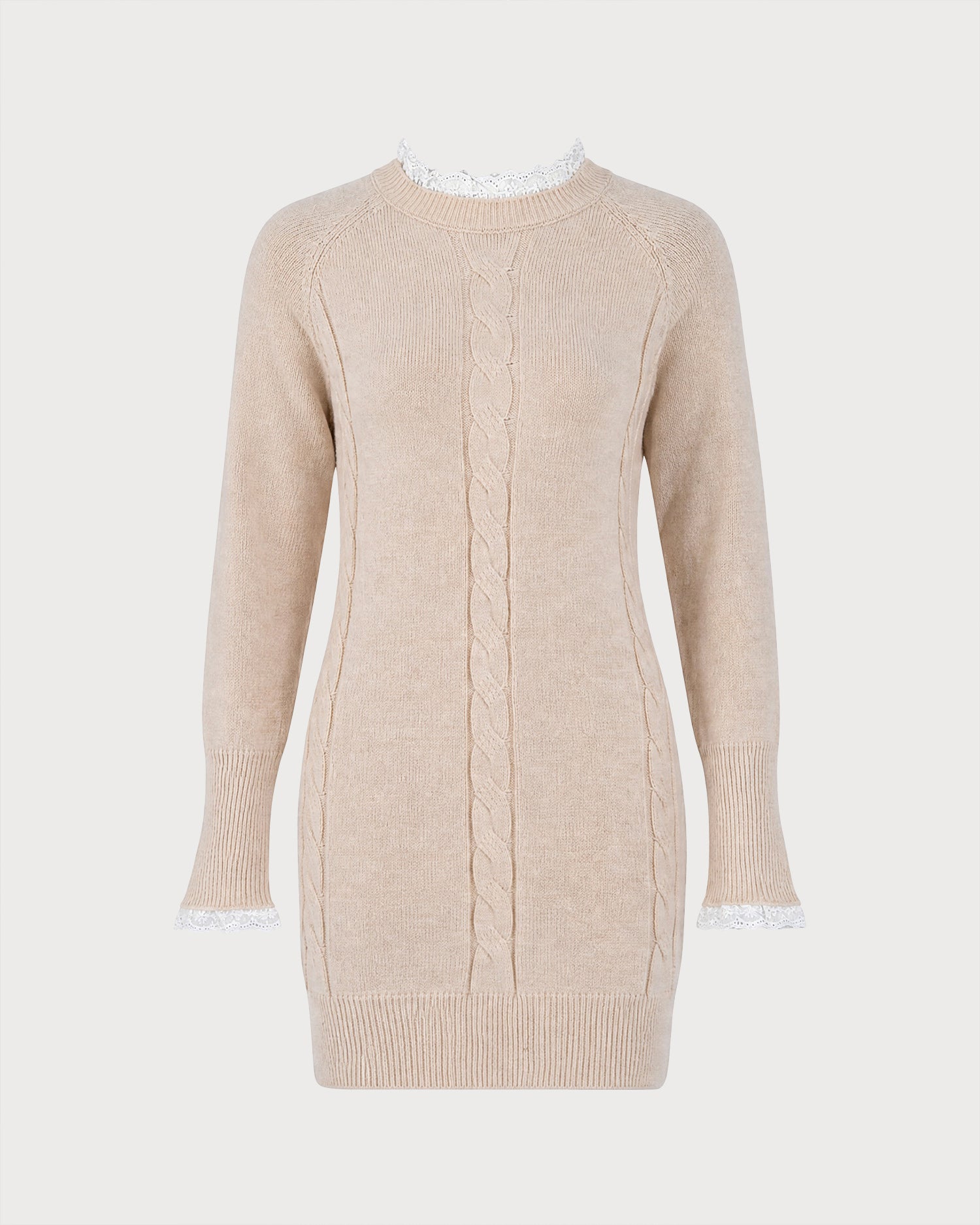 Women's Acrylic Knit Dress - RIHOAS - 02