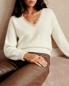 Women's Acrylic Knit Sweater Apricot - RIHOAS