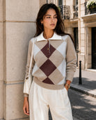 Women's Acrylic Knit Sweater Khaki - RIHOAS