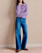 Women's Acrylic Knit Sweater Purple - RIHOAS