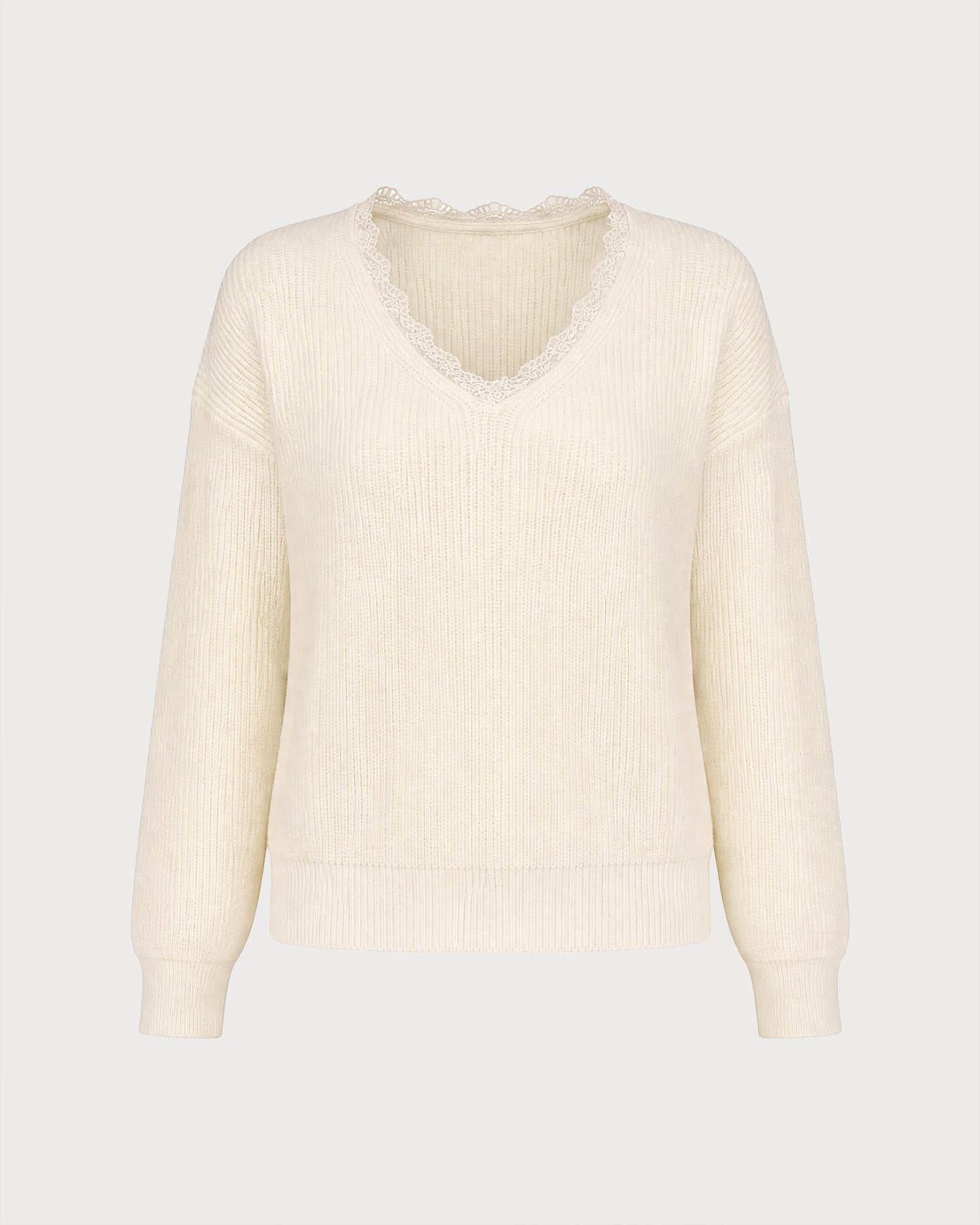 Women's Acrylic Knit Sweater - RIHOAS - 01